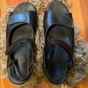Wolky black “Jewel” sandals, size 39/8.5